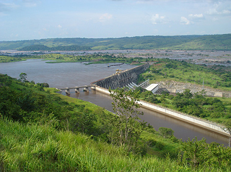 Barrage d'Inga, république démocratique du Congo