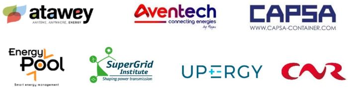 Logos: Atawey, Aventech, Capsa, EnergyPool, SuperGrid Institute, Upergy, CNR