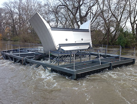 Hydrolienne développée par la société Hydroquest