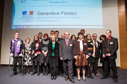 Cérémonie de remise des diplômes le 24 novembre 2012